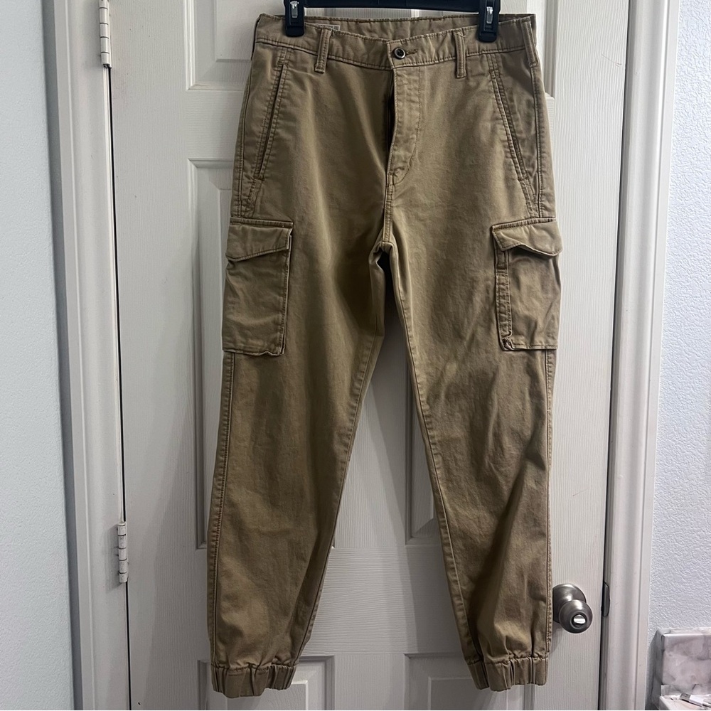 Khaki Cargo Jogger Pants – W31 L32